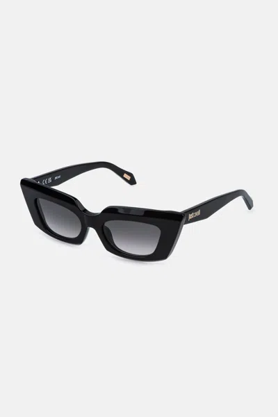 Roberto Cavalli Statement Front Sunglasses In Black