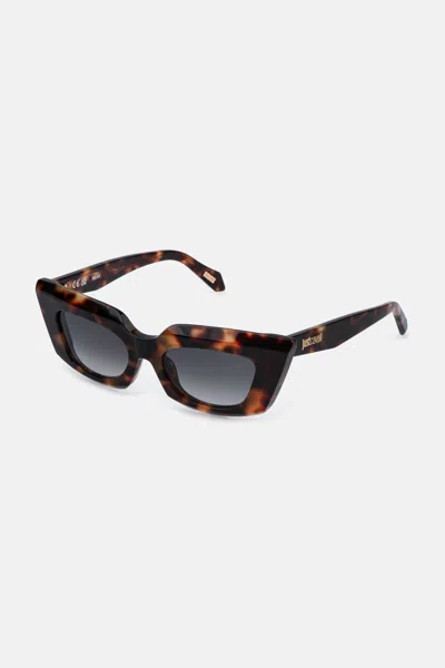 Roberto Cavalli Statement Front Sunglasses In Brown
