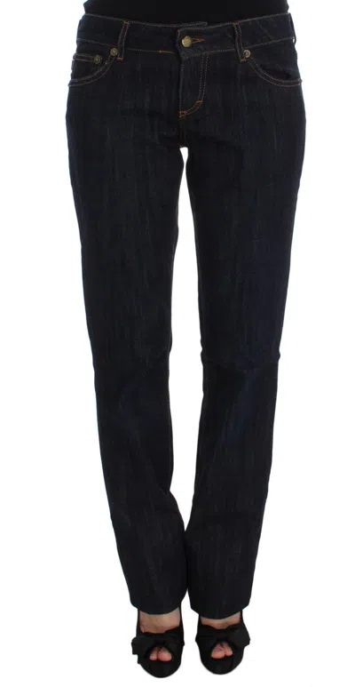 Roberto Cavalli Straight Fit Stretch Jeans In Blue