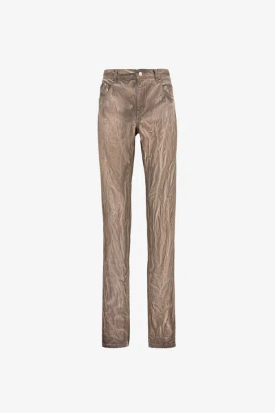 Roberto Cavalli Straight-leg Denim Jeans In Caramel