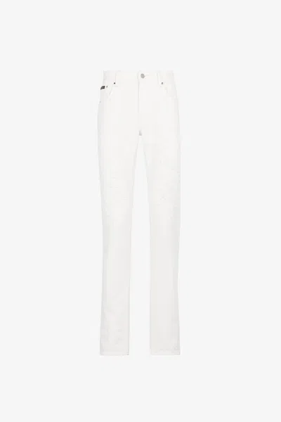 Roberto Cavalli Straight-leg Jeans In White