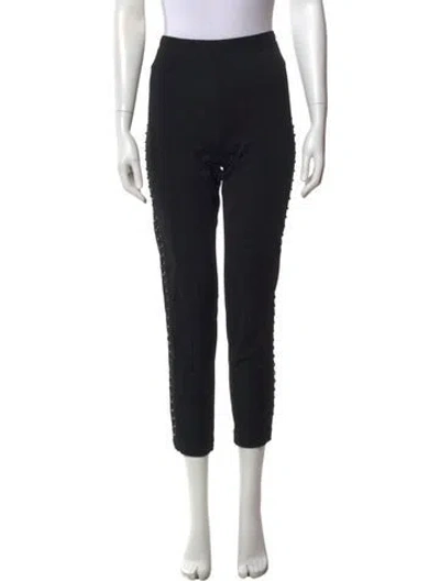 Pre-owned Roberto Cavalli Straight Leg Pants In Black