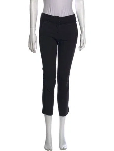 Pre-owned Roberto Cavalli Straight Leg Pants In Black