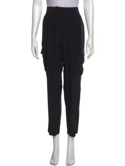 Pre-owned Roberto Cavalli Straight Leg Pants In Black