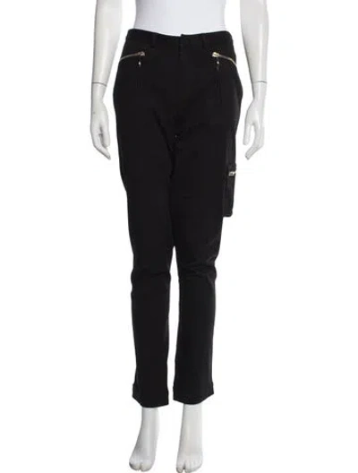 Pre-owned Roberto Cavalli Straight Leg Pants In Black