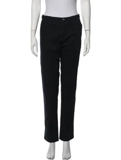 Pre-owned Roberto Cavalli Straight Leg Pants In Black