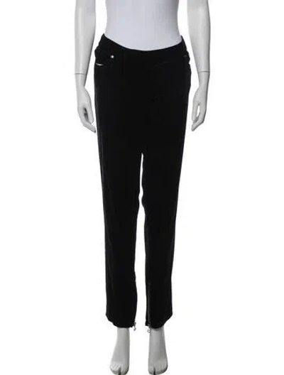Pre-owned Roberto Cavalli Straight Leg Pants In Black