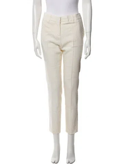 Pre-owned Roberto Cavalli Straight Leg Pants In Neutral