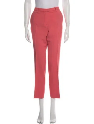Pre-owned Roberto Cavalli Straight Leg Pants In Red