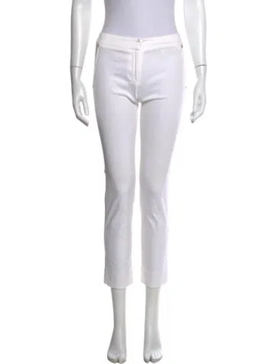Pre-owned Roberto Cavalli Straight Leg Pants In White