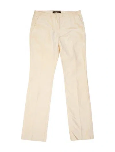 Pre-owned Roberto Cavalli Straight Leg Pants In Yellow