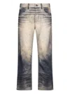 Roberto Cavalli Man Cotton Trousers In Blue