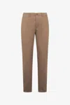 Roberto Cavalli Stretch Cotton Pants In Khaki
