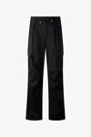 Roberto Cavalli Stretch Cotton Pants With Drawstring In Black
