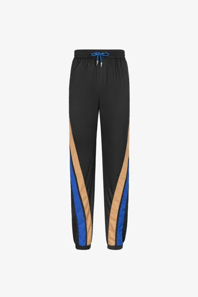 Roberto Cavalli Stripe-detail Track Pants In Black