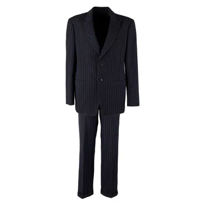 Pre-owned Roberto Cavalli Stripe Suit - '00s In Black