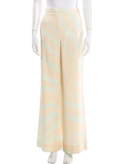 Pre-owned Roberto Cavalli Striped Wide Leg Pants In Multi