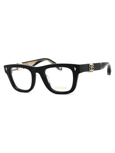 Roberto Cavalli Stylish Rectangular Eyeglasses For Women In Black