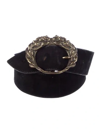 Pre-owned Roberto Cavalli Suede Belt In Brown