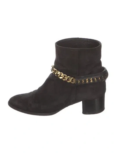 Pre-owned Roberto Cavalli Suede Boots In Black