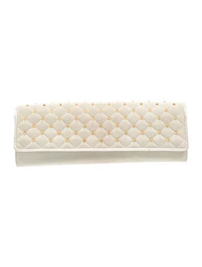 Pre-owned Roberto Cavalli Suede Clutch In Green