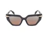 Roberto Cavalli Sunglasses In Dark Grey Transparent