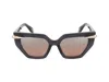 Roberto Cavalli Sunglasses In Dark Grey Transparent