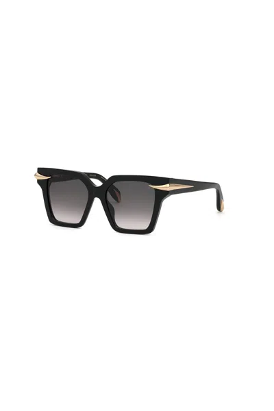 Roberto Cavalli Sunglasses Fang Collection In Black