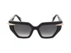 Roberto Cavalli Sunglasses In Glossy Black