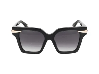 Roberto Cavalli Sunglasses In Glossy Black