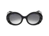 Roberto Cavalli Sunglasses In Glossy Black