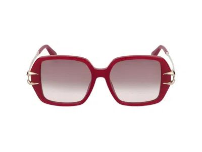Roberto Cavalli Women's Src063 56mm Sunglasses In Glossy Full Red