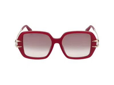 Roberto Cavalli Sunglasses In Glossy Full Red