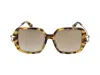 Roberto Cavalli Sunglasses In Havana Brown/honey