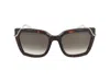 Roberto Cavalli Src034m Sunglasses In Havana Brown/yellow Glossy