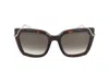 Roberto Cavalli Src034m Sunglasses In Havana Brown/yellow Glossy