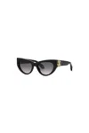 Roberto Cavalli Sunglasses Monogram Collection In Shiny Black