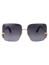 Roberto Cavalli Src061 Sunglasses In Oro Rose' Lucido Totale