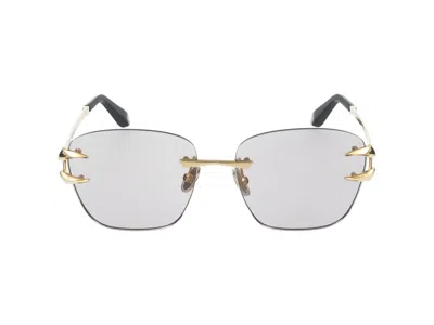 Roberto Cavalli Sunglasses In Polished Yellow Gold