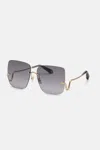 Roberto Cavalli Oro Rose Metal Sunglasses In Black