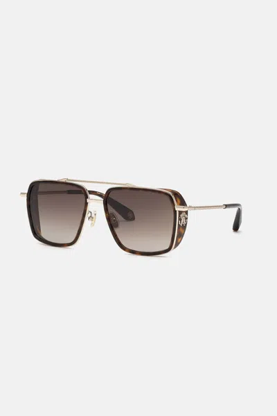 Roberto Cavalli Sunglasses  Monogram Collection In Dark Brown