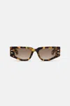 Roberto Cavalli Sunglasses With Rectangular Front And Fangs In Brown