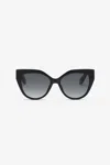 Roberto Cavalli Sunglasses With Snake-like Temples In Shiny Black