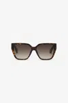 Roberto Cavalli Sunglasses With Wide And Feminine Front In Shiny Brown/yellow H
