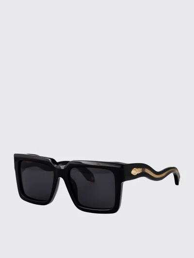 Roberto Cavalli Nero Lucido Acetate Sunglasses In Black