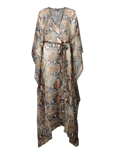 Roberto Cavalli Sunset Aran Multicolor Kaftan Dress