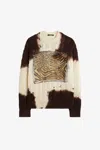 Roberto Cavalli Sweater In Natural/brown