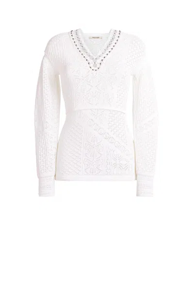 Roberto Cavalli Sweater In White