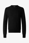 Roberto Cavalli Sweater With Zebra Pattern In Black