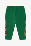 Roberto Cavalli Sweatpants With Logo-branded Inserts In Green